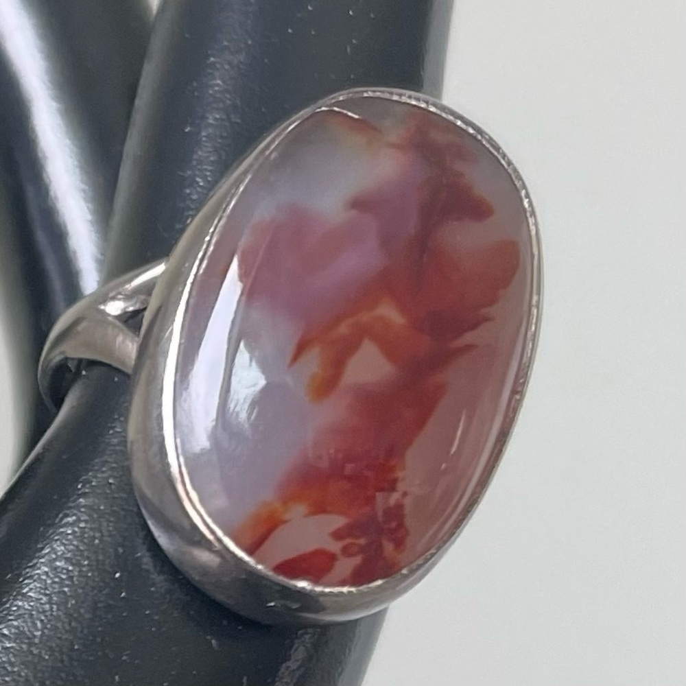 Handcrafted Garnet Quartz ring | Size: 6